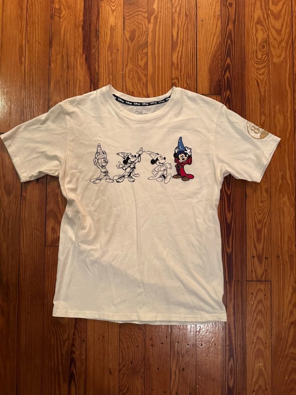 🦋 Disney Fantasia Sorcerer Mickey Tee Kids L 10/12 85 Years